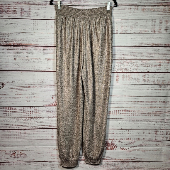 Anthropologie Melora pink metallic joggers - Picture 11 of 15